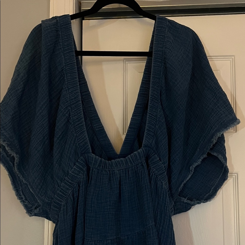 Aerie Navy Backless Dress - Picture 3 of 6